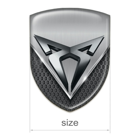 Seat Cupra Self Adhesive Emblem Logo Aluminum effect 