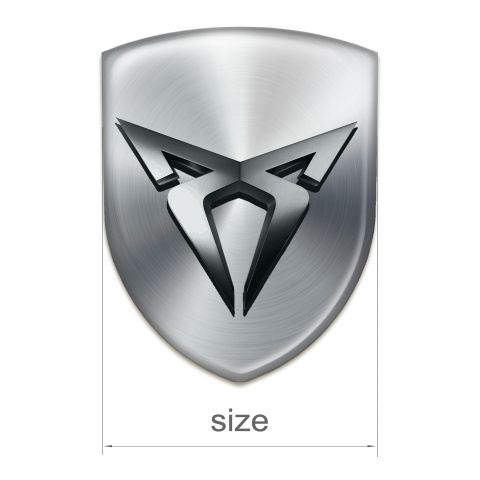 Seat Cupra Resin Sticker Silver Style 