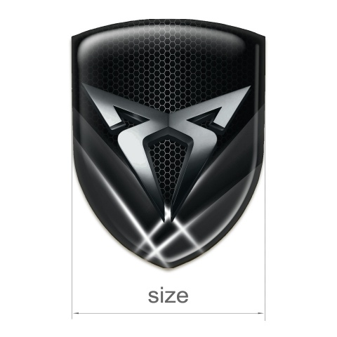 Seat Cupra 3D Gel Emblem High End Lights Effect Style 