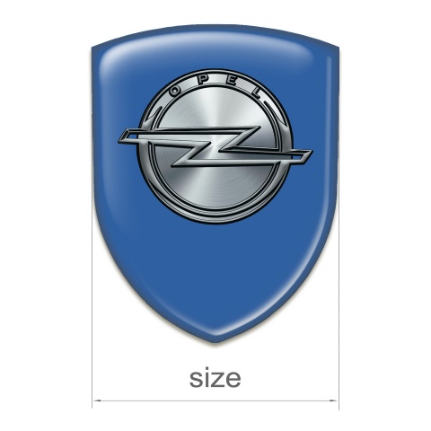 Opel Tuning Badge Premium Quality Blue Design 