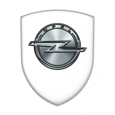 Opel Car Interior Badge White Design 