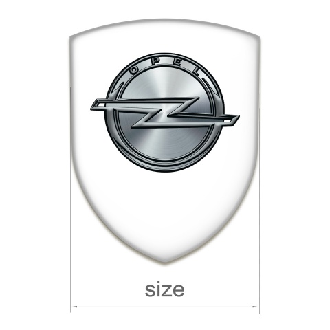 Opel Car Interior Badge White Design 