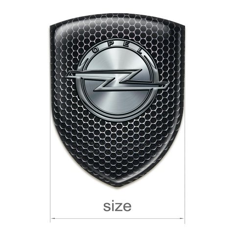 Opel Silicone Car Decal Badge Perforated Steel design 