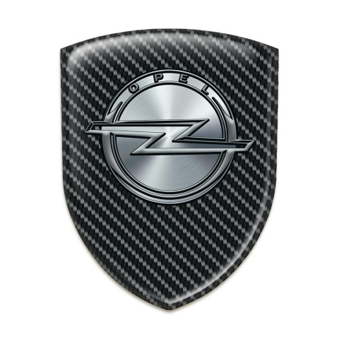 Opel Silicone Badge Stylish Black Carbon design 