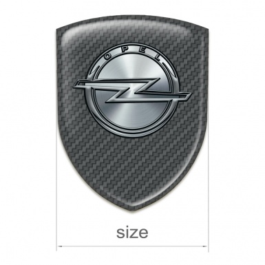 Opel Silicone Badge High End Carbon Design 