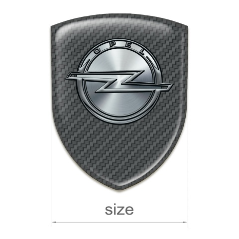 Opel Silicone Badge High End Carbon Design 