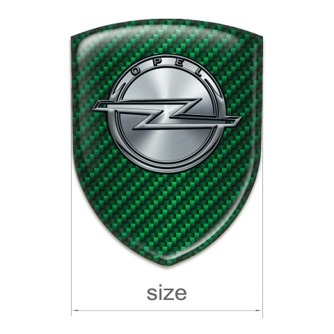 Opel Emblem Badge Logo Green Carbon Design 