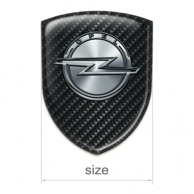 Opel Logo Emblem High End Dark carbon Design 