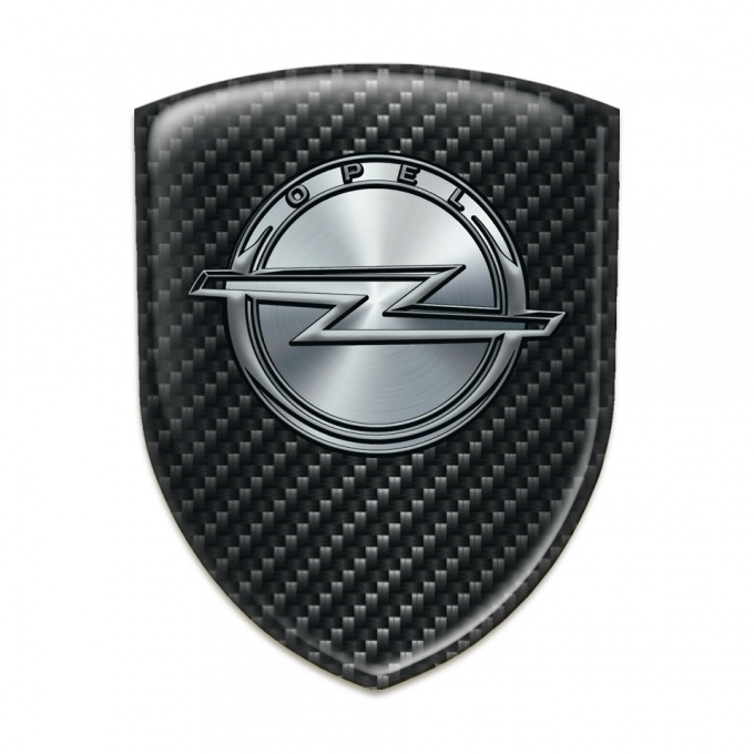 Opel Logo Emblem High End Dark carbon Design 