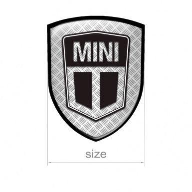 Mini Cooper Shield Silicone Emblem Black Steel Edition