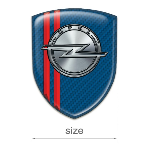 Opel Silicone Shield Navy Blue Carbon with Red Lines 