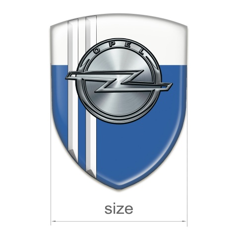 Opel Silicone Shield Blue White with White Stripes 