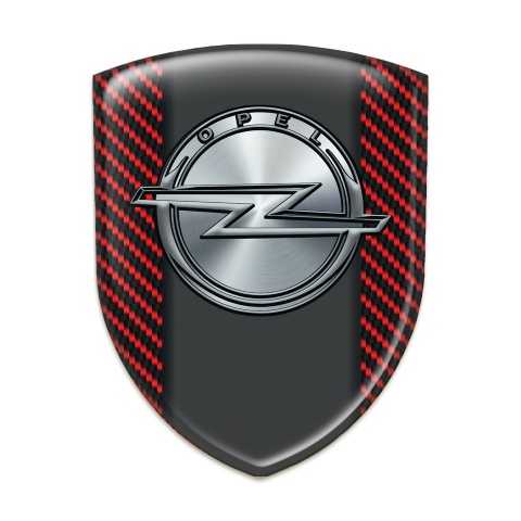 Opel Tuning Badge  Red Carbon Version 