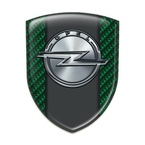 Opel Self Adhesive Car logo Emblem Green Carbon Version 