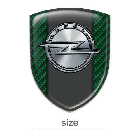 Opel Self Adhesive Car logo Emblem Green Carbon Version 