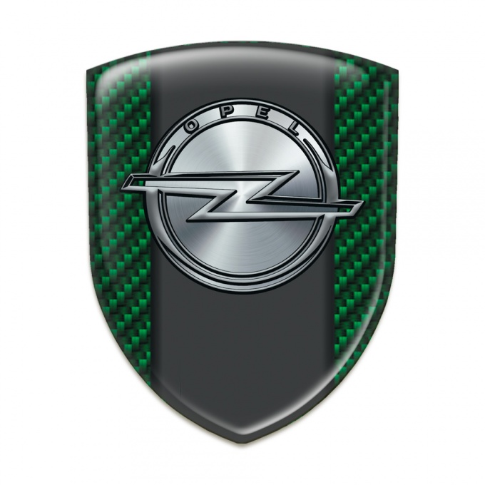 Opel Self Adhesive Car logo Emblem Green Carbon Version 