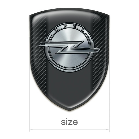Opel Car Interior Badge Black Fibers Version 