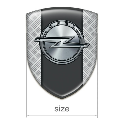 Opel Silicone Car Decal Badge Grid Effect Version 