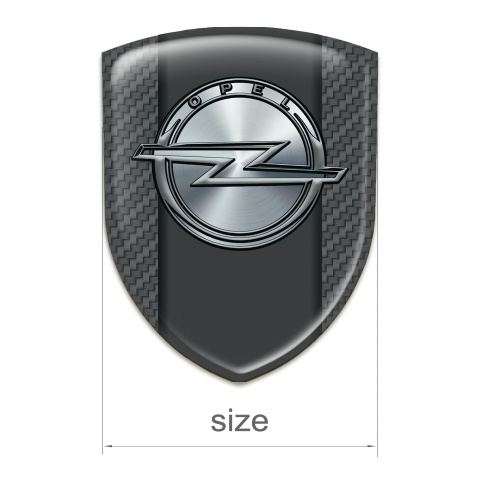 Opel Silicone Badge Stylish Carbon Version 