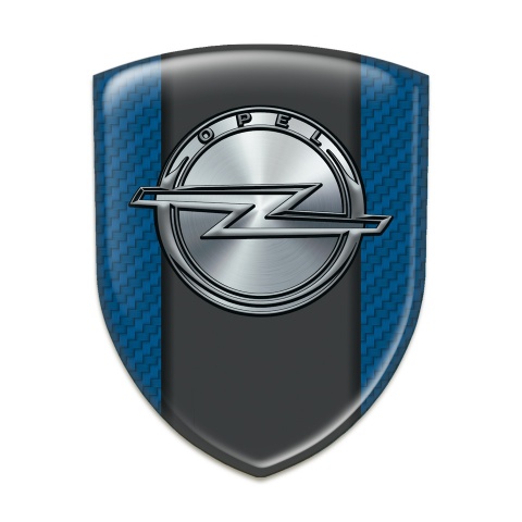 Opel  Emblem Badge Logo Navy Blue Carbon Version 