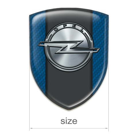 Opel  Emblem Badge Logo Navy Blue Carbon Version 