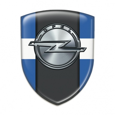 Opel Tuning Emblem Blue with White Band version 