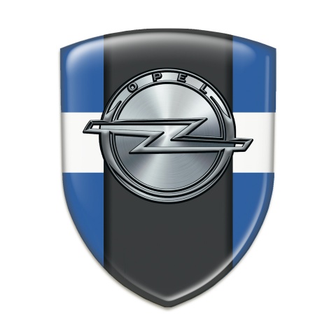 Opel Tuning Emblem Blue with White Band version 