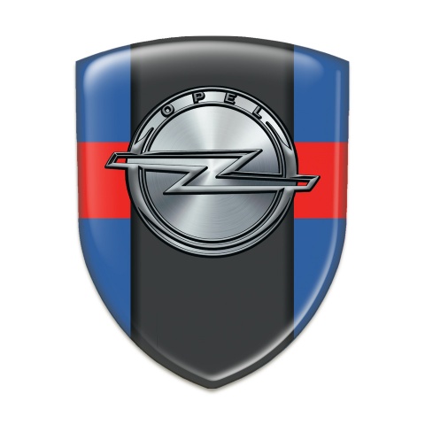 Opel Emblem Exterior Blue with Red Band Version 
