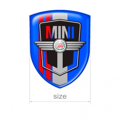 Mini Cooper Shield Emblem Silicone Navy Line Edition