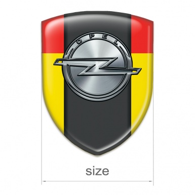 Opel Self Adhesive Car logo Emblem Yellow Red Version 