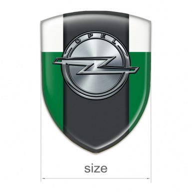 Opel Silicone Badge Green White Version 