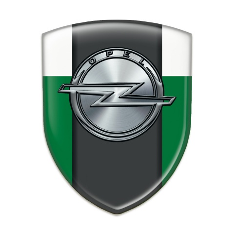 Opel Silicone Badge Green White Version 