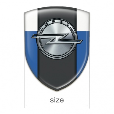 Opel Auto Emblem Blue White Version 