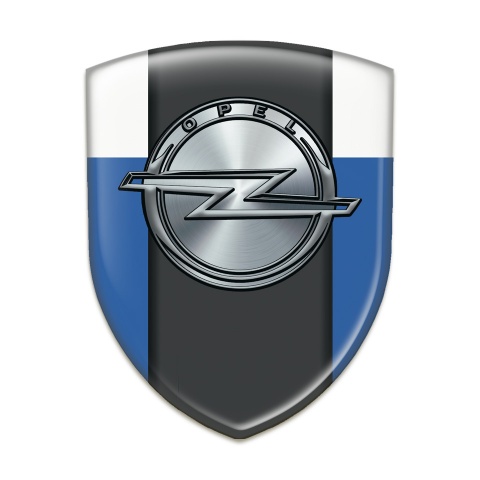 Opel Auto Emblem Blue White Version 