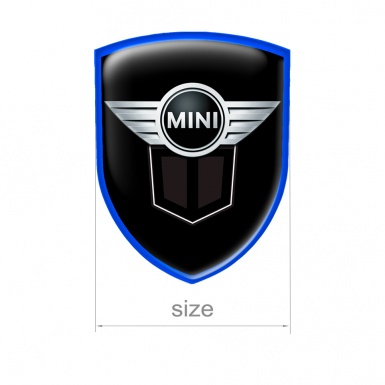 Mini Cooper Shield Emblem Silicone Black Line Edition