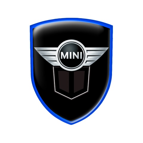 Mini Cooper Shield Emblem Silicone Black Line Edition