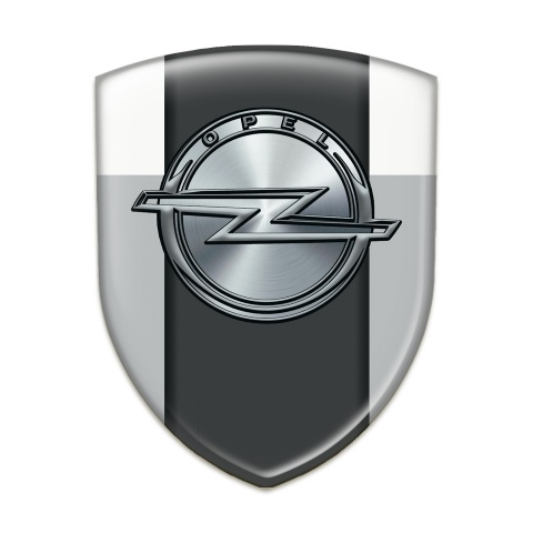 Opel Logo Emblem High End Grey White Version 