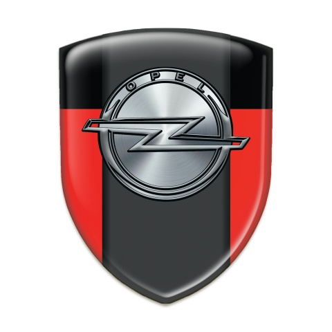 Opel Silicone Emblem red Black Version 