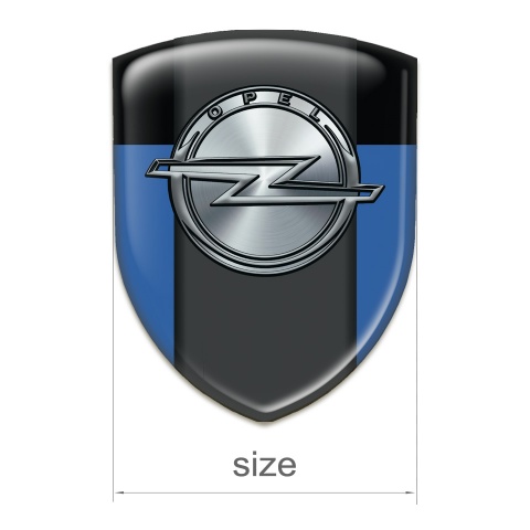 Opel Resin Sticker Blue Black Version 