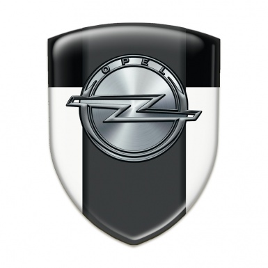 Opel Emblem Exterior White Black Version 