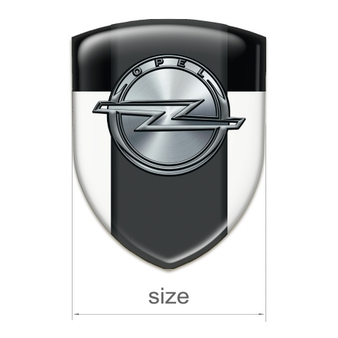 Opel Emblem Exterior White Black Version 