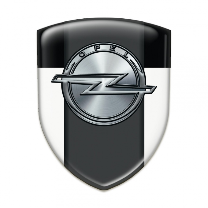 Opel Emblem Exterior White Black Version 
