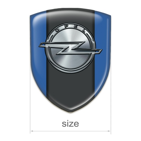 Opel Silicone Car Decal Badge Blue Version 