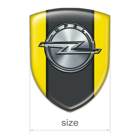Opel Silicone Badge High Quality Yellow Version 