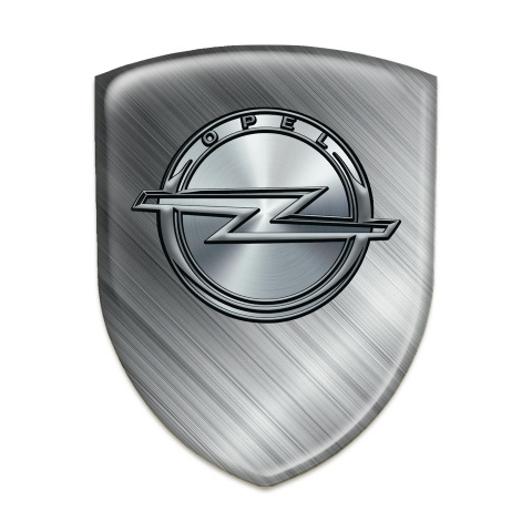Opel Auto Emblem Racing Edition Brushed Metal Effect 