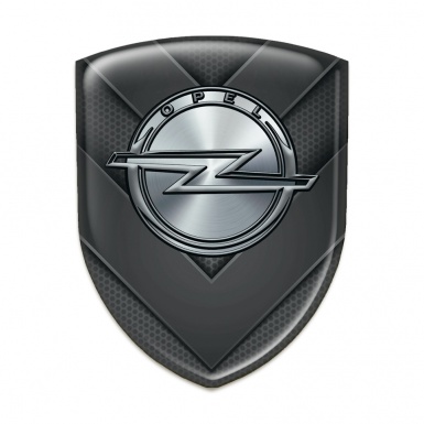 Opel Emblem Badge Logo Dark V Shape Details Design 
