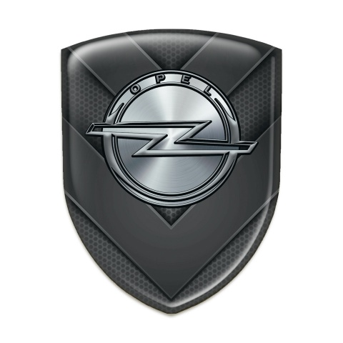 Opel Emblem Badge Logo Dark V Shape Details Design 