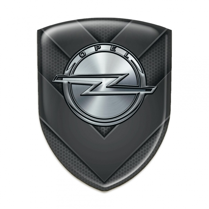 Opel Emblem Badge Logo Dark V Shape Details Design 