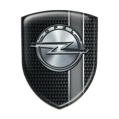 Opel Self Adhesive Emblem Logo Dark Base with Grey Band 