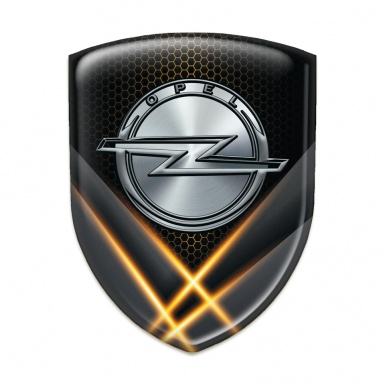 Opel Auto Emblem Orange Lights Design 